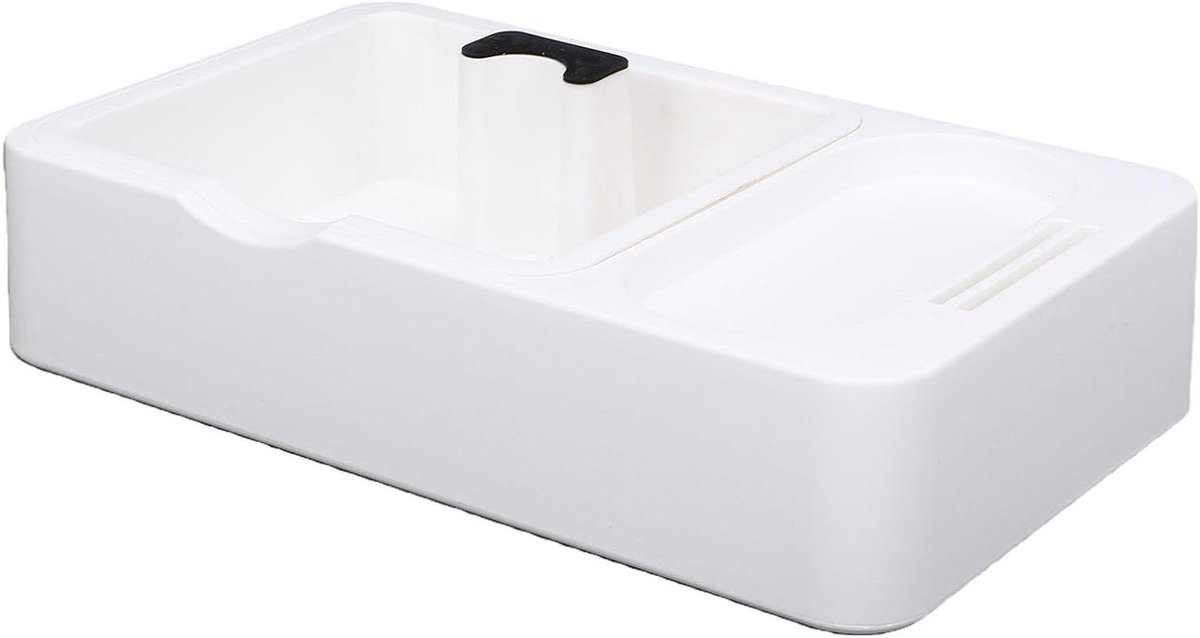 Koffie Tamper Station Barista Organizer Espresso Bereiden Afneembare Klopbox 25.5 x 15.5 cm Wit