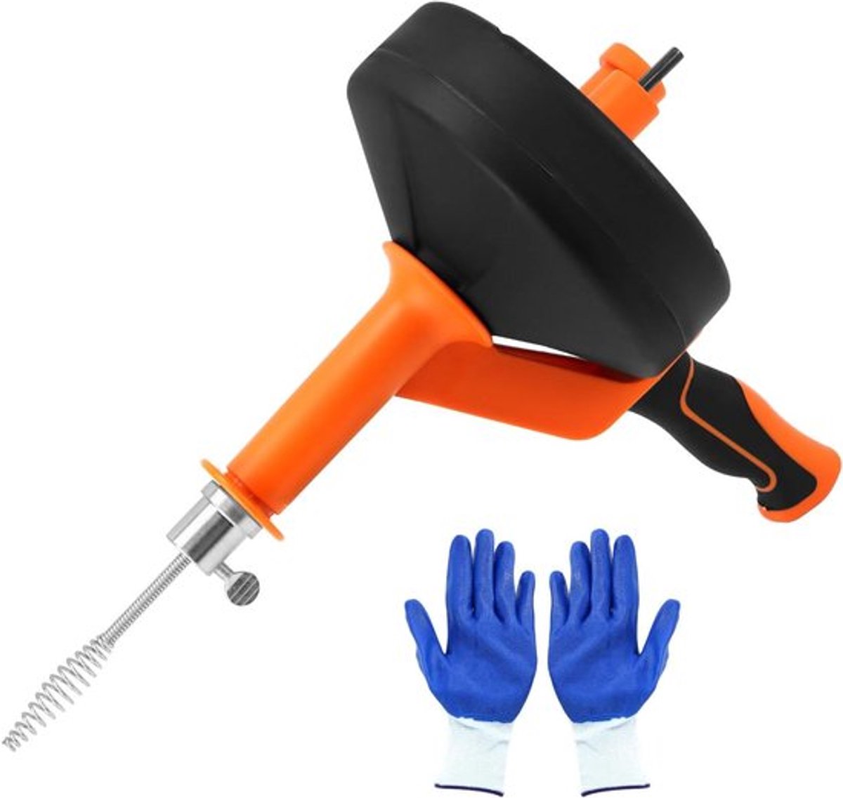 Pijpreinigingsspiraalset 7.5m - Afvoerreiniger Handschoenen - Handmatige Elektrische - Keuken Badkamer Douche Gootsteen