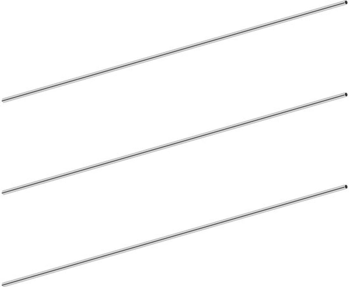 - Ronde Stalen Buizen - DIY Creaties - 3 Stuks - 2mm OD - 150mm Lengte - Handig voor Knutselen - Roestvrij staal