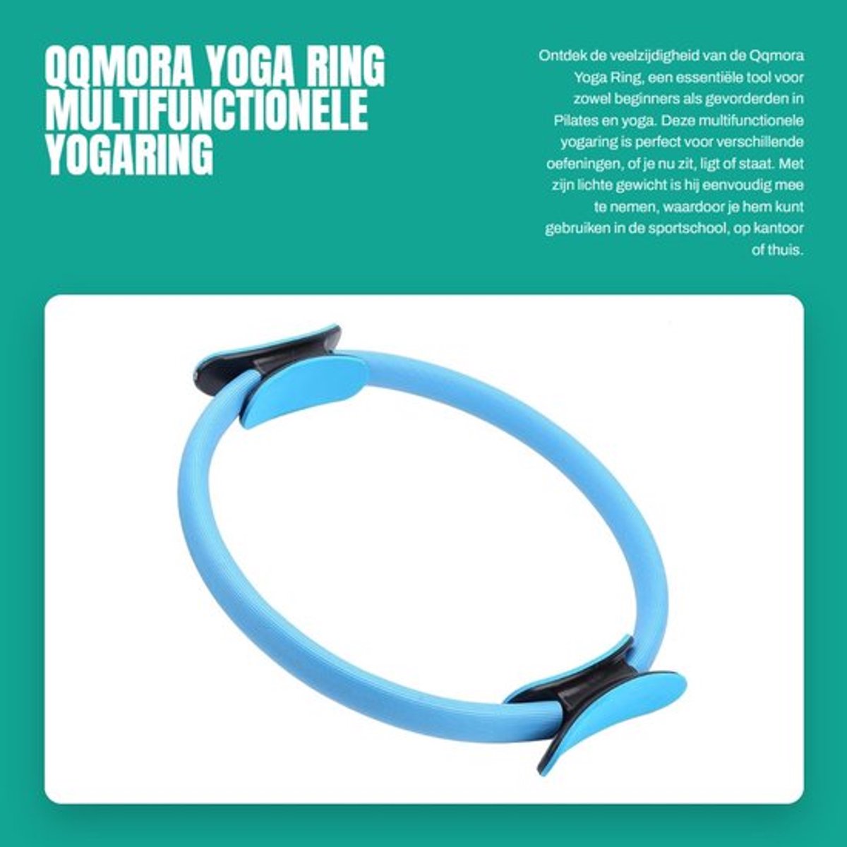 Yogaring Multifunctioneel Trainingsapparaat - Pilates/Yoga - Lichtgewicht - Handvatten - Duurzaam - Geschikt voor Thuis/Gym - Fitnessring