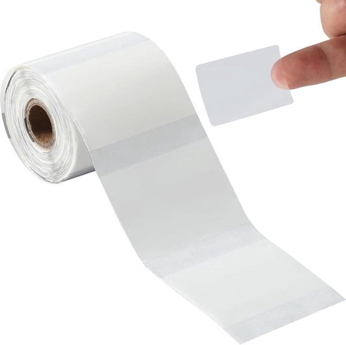 Thermische Witte Etiketten Papier 220 Stuks | Rechthoek | Waterdicht | Vervanging Maker Tape | Print Zelfklevende Stickers | Verzendadres | Zakelijk Logo | DIY Ambachten