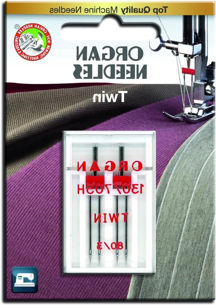 Tweeling Naalden - Naaimachine Naalden - Kleding Maken - Voor Gemiddelde Stoffen - 80/3.0mm - Zilver