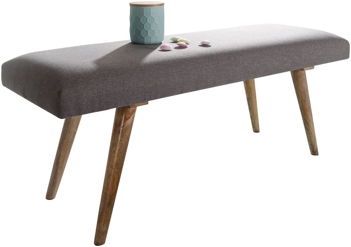 Bank SALIM stof bruin 117 cm Bruin