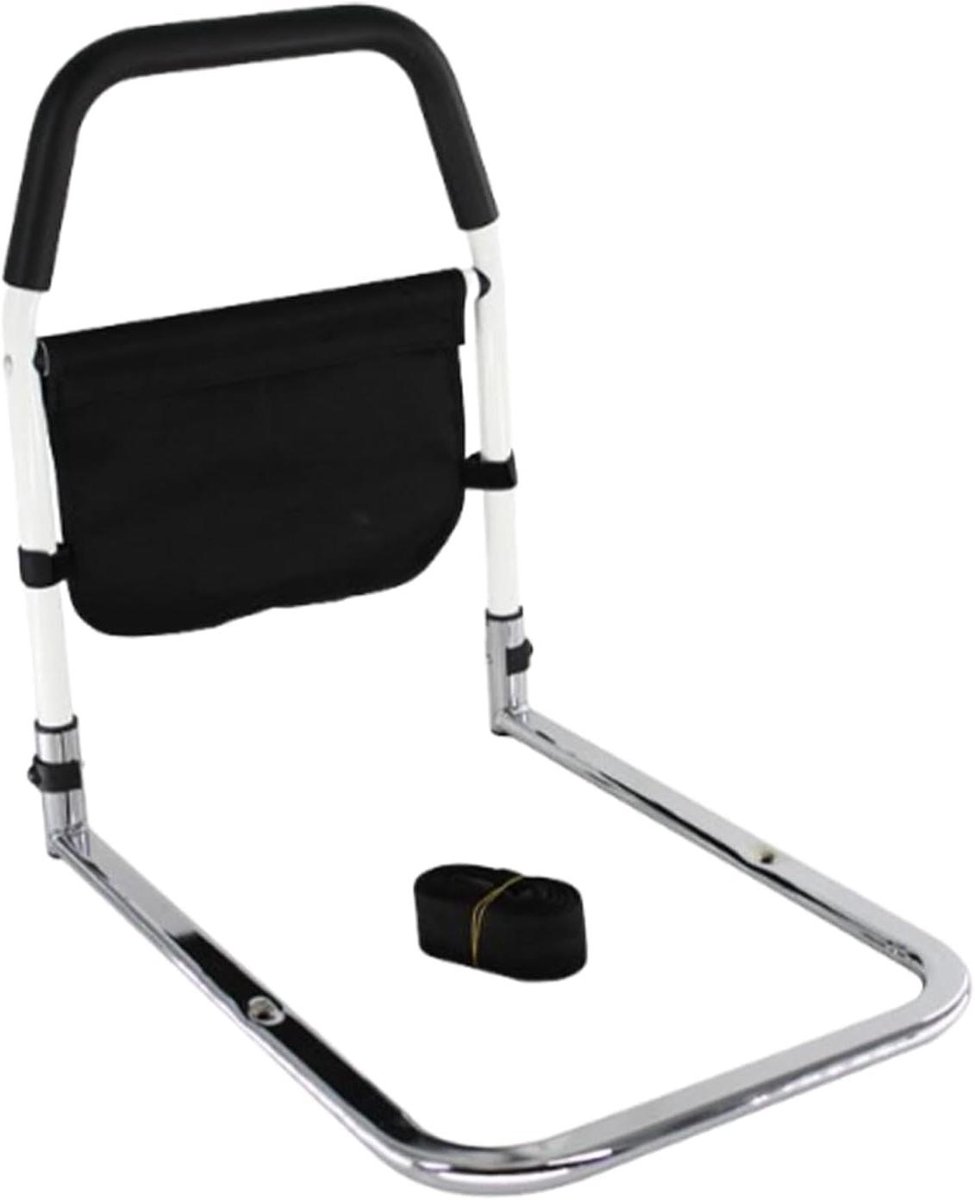 Bedhek Ouderen - Mobiliteitshulp Bed - Veilig Opstaan - Antislip Grip - 50 cm Hoog - Zwart