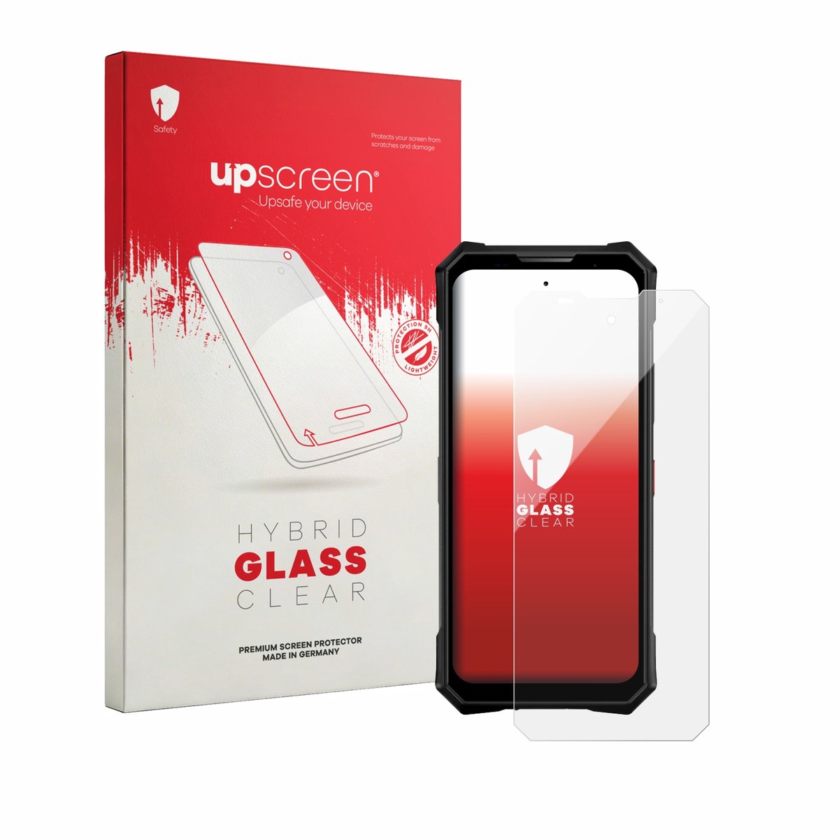 upscreen - Screenprotector voor Doogee V50 - Folie Beschermfolie Beschermglas transparant