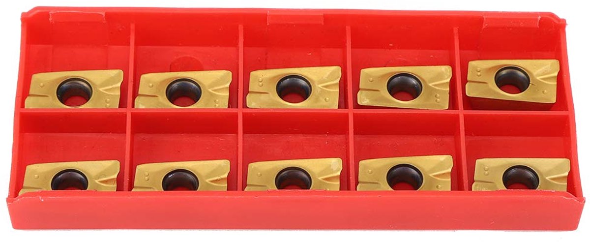 Dailygoods - 10PCs Frezen Wisselplaten - Snijgereedschap - Hoge hardheid - 1 x 1 x 1 cm - Roestvrijstaal - Geschikt voor fijn frezen - 15-50HRC