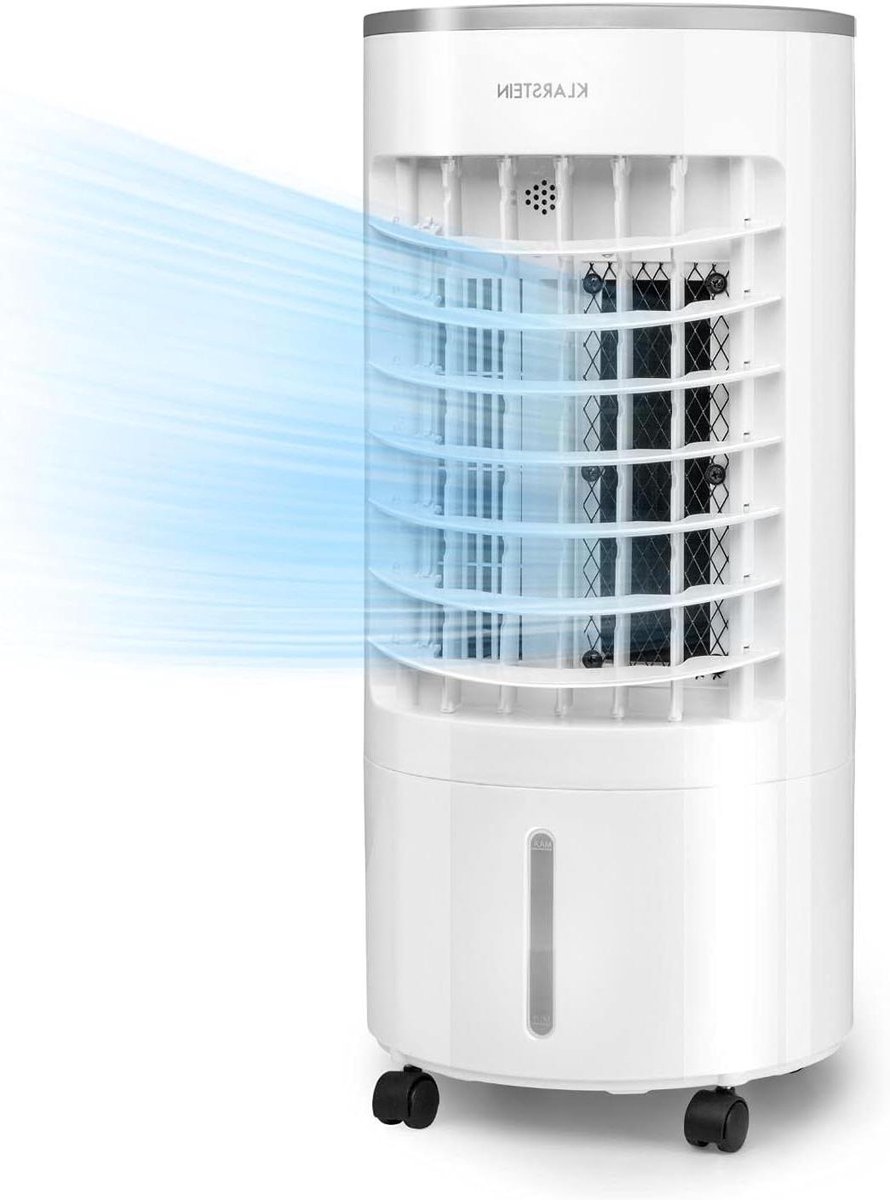 Luchtkoeler Ventilator - Luchtcirculator Bevochtiger - Verfrissing Binnen - 3-in-1 Functie - 5L Tank - Wit
