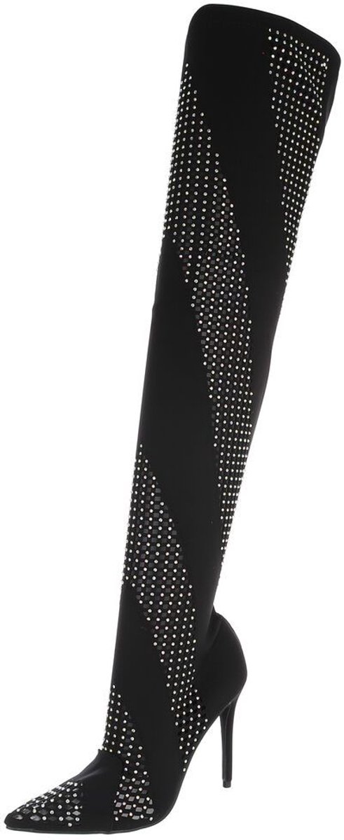 Overknee laarzen - puntneus en naaldhak - dames Mt:41