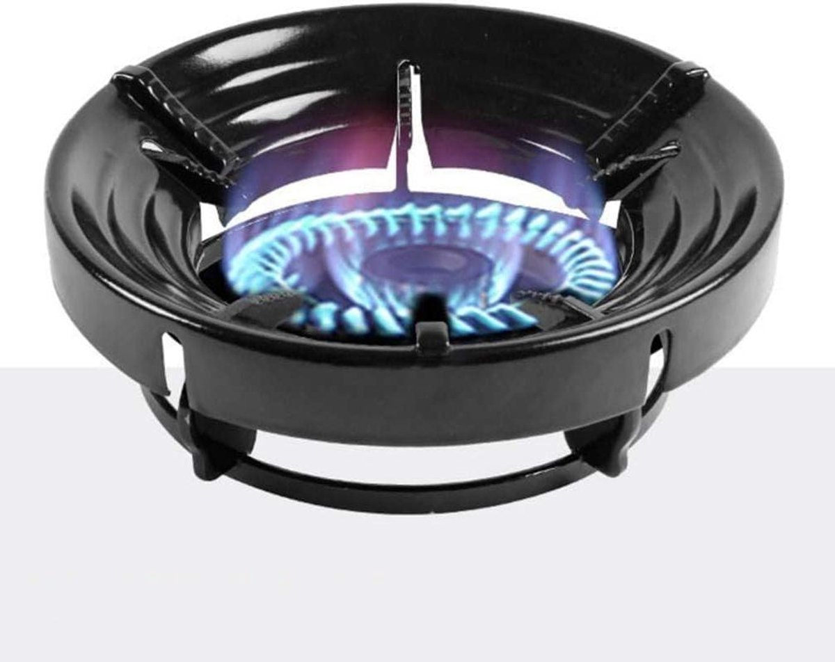Wok Steunring Fornuisrek Onderzetter Koken op Gas Universele Pasvorm 25.5cm Zwart
