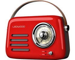 Transistor Radio Ledwood ALMA RED Rood 30 W