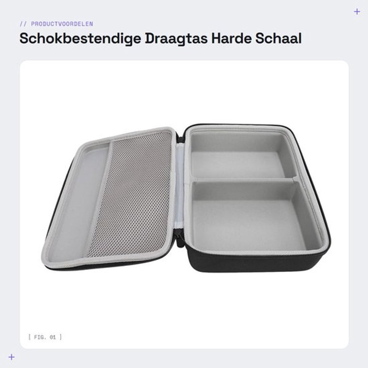 Draagtas Schokbestendig - Opbergtas voor Selphy CP1500/CP1300/CP1200 - Harde Schaal - Waterdicht - Stofdicht - Comfortabele Handband - 11,8 x 8,6 x 3,7 inch