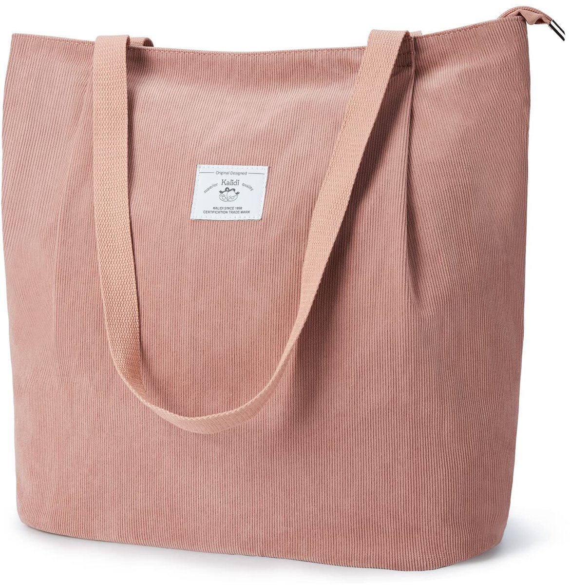 SnelShoppen - Waterdichte Draagtas met Ritssluiting - Grote Shoppertas voor Dames - Handtas en Schoudertas - Ideaal voor Werk, Kantoor, Reizen, Winkel