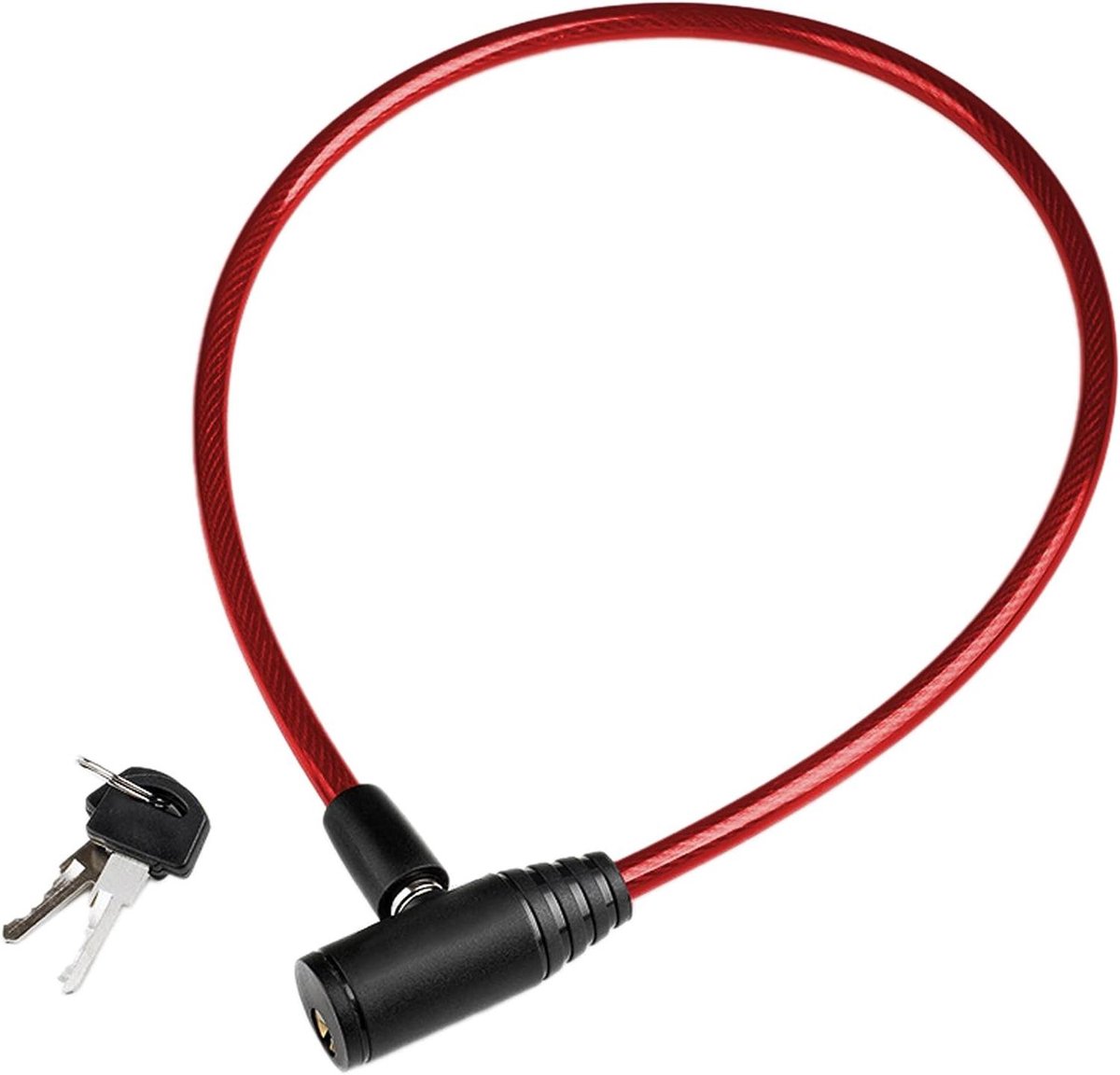 Fiets Kettingslot - Fietsslot Kabel - Diefstal Voorkomen - Versterkt Staal - 60 cm - Rood