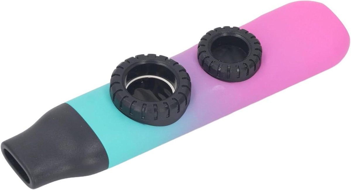 Dubbele Fluit Kazoo - Muziek Instrument - Muziek Maken - Verstelbare Toon - 14 x 9 x 3 cm