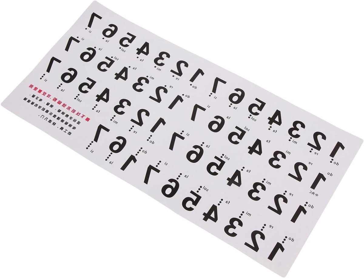 Muziektoetsenbord Piano Stickers - Toetsenbord Piano Set - Piano Leren Spelen - Zelfklevend PVC Materiaal - 88 Toetsen - Wit