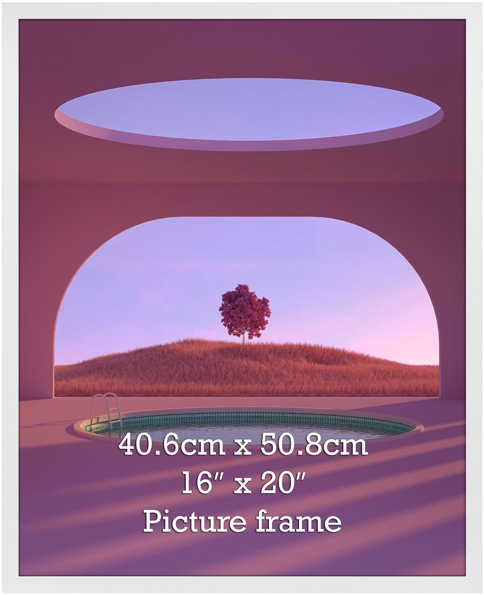 Dailygoods - Witte Fotolijst 40x50cm – Voor Foto's en Posters