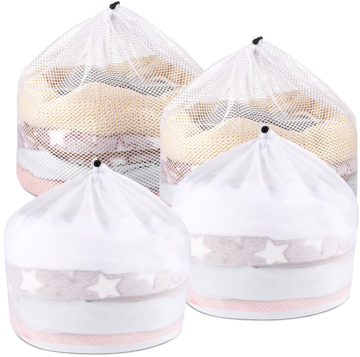 Dailygoods - Wasnetten Set van 4 - Bescherm je Kleding in de Wasmachine