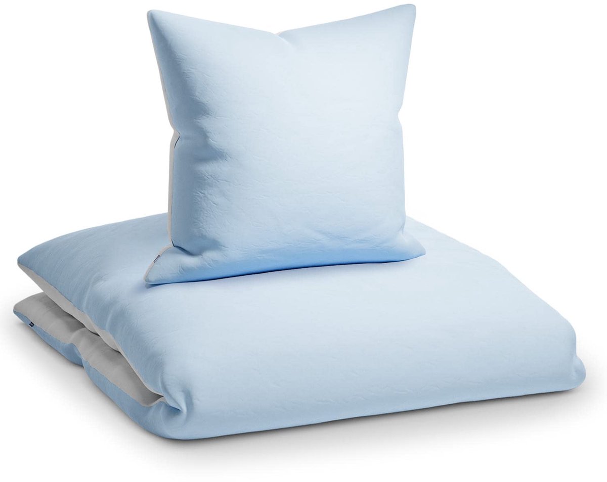 SnelShoppen - Beddengoed Set 140 x 200 cm, 2-delige Zomerbedlinnen, Oeko-Tex, Zacht en Ademend Microvezel, Strijkvrij en Kreukvrij, Inclusief Kussensl