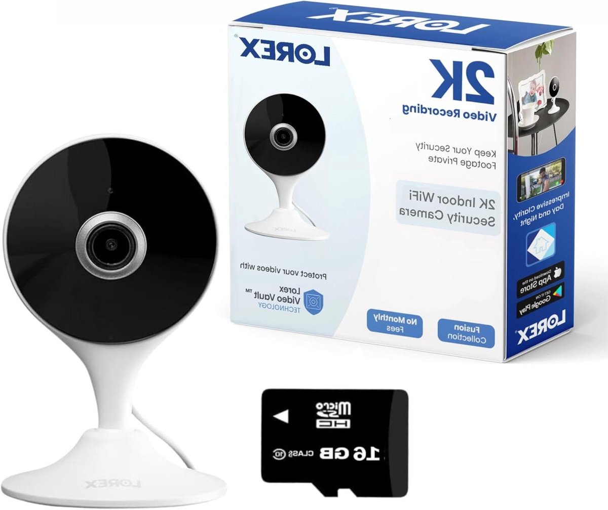 Beveiligingscamera voor Thuis - Babycamera Huisdiercamera - Huisbewaking Op Afstand - 2K Resolutie - 17.27 x 12.45 x 8.89 cm