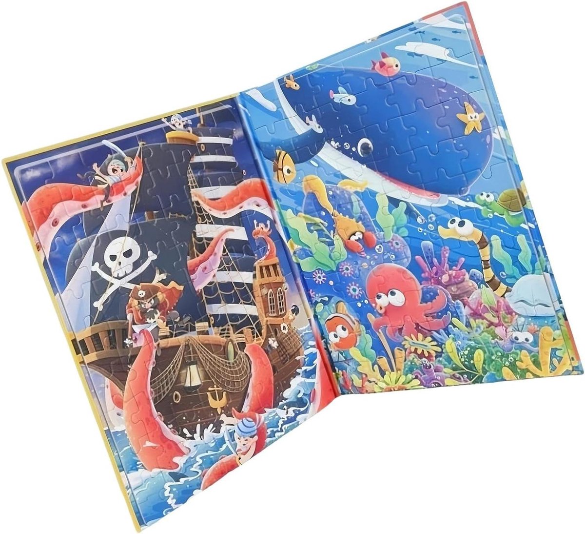 Magnetisch Speelboek - Reispuzzel Educatief - Kinderspel Onderweg - Versterkte Veiligheid - 287 x 217 cm - Meerkleurig
