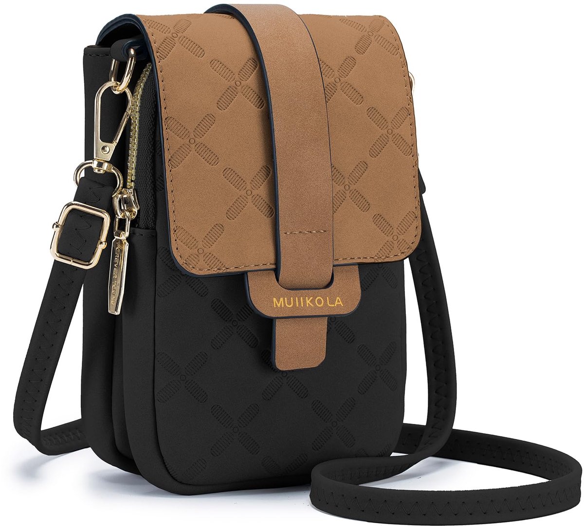 SnelShoppen - Kleine Telefoontas Dames PU-Lederen Crossbody Tas met Kaartsleuven en Verstelbare Riem - Multifunctionele Schoudertas voor Feest, Dageli