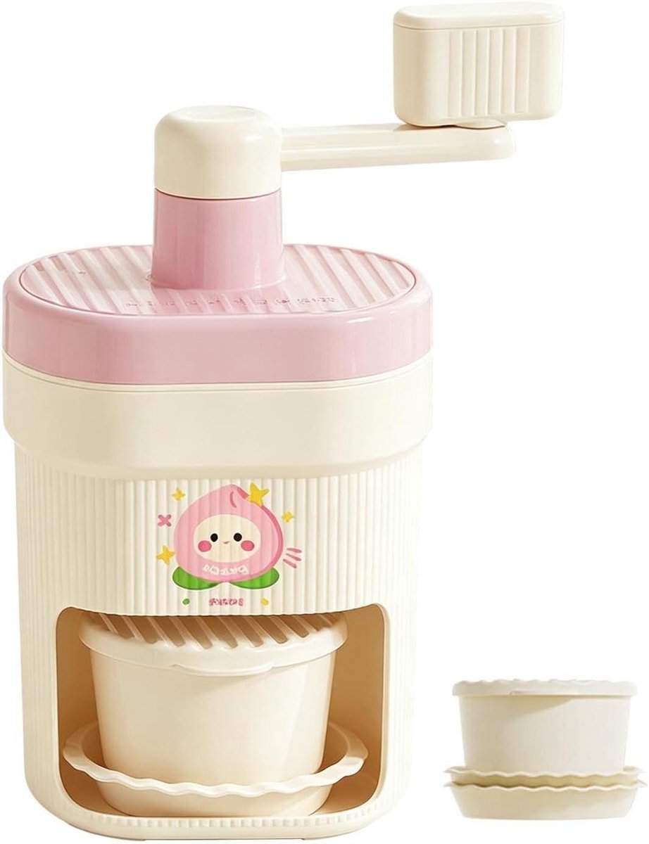 IJsschaafmachine Handmatig - IJscrusher Barbenodigdheid - Dranken Verfrissen - Klassieke Scheerijsmaker - 24 x 13 x 13 cm - Wit