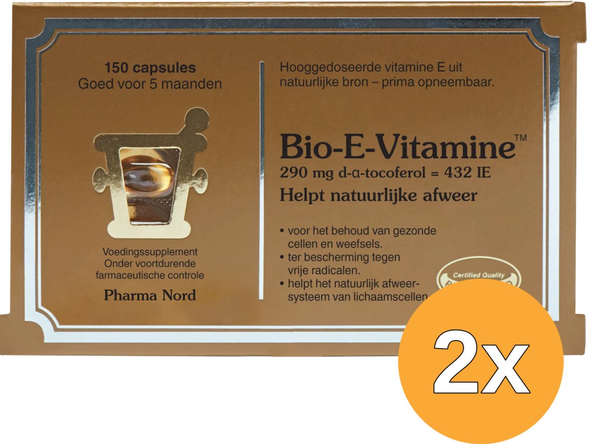 2x Pharma Nord Bio E Vitamine (150 capsules)
