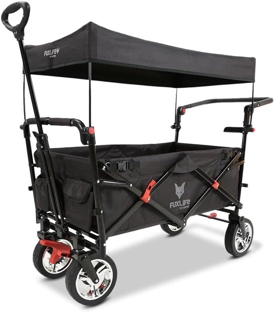 Bolderkar Handkar - Transportwagen Opvouwbaar - Dagelijks Gebruik - Compact Opvouwbaar - Max 75kg - Zwart van Bolderkar — afbeelding 4