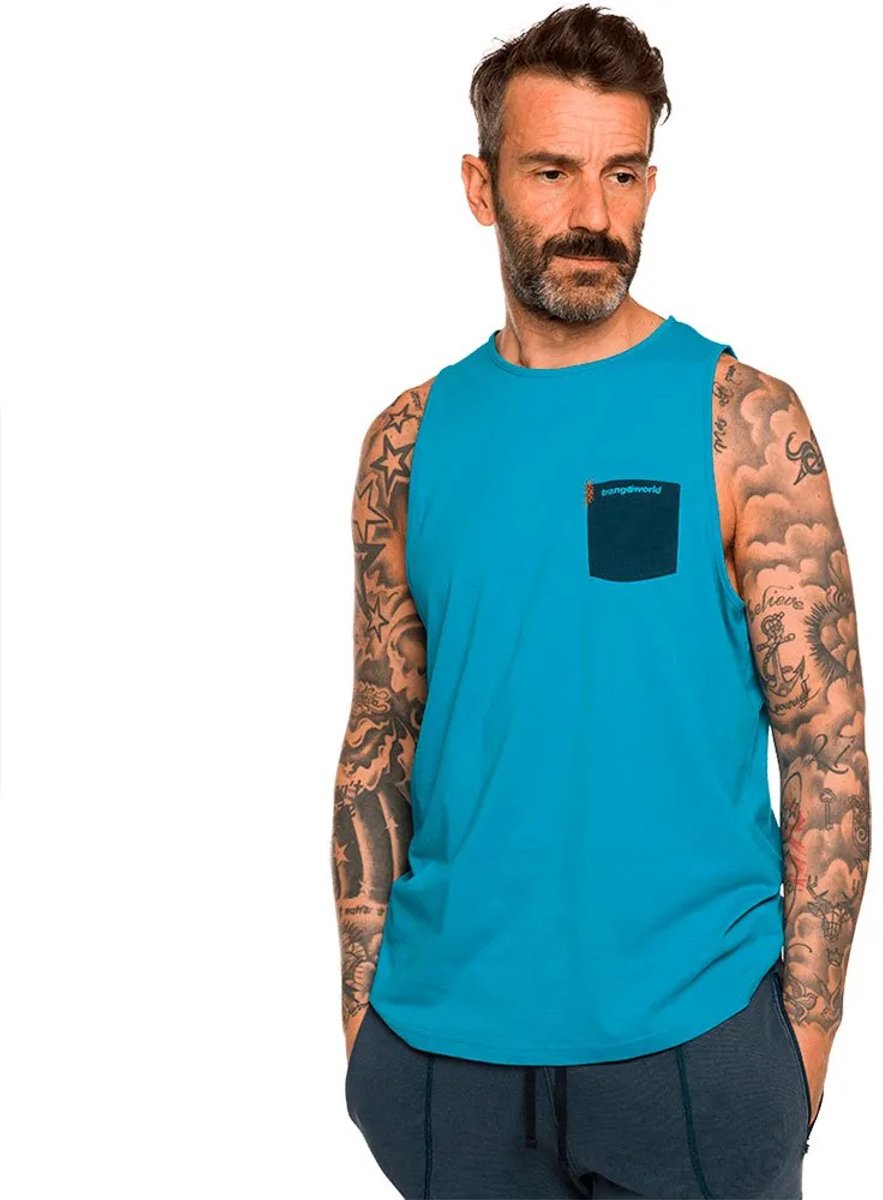 Trangoworld Anse Mouwloos T-shirt Man Blauw