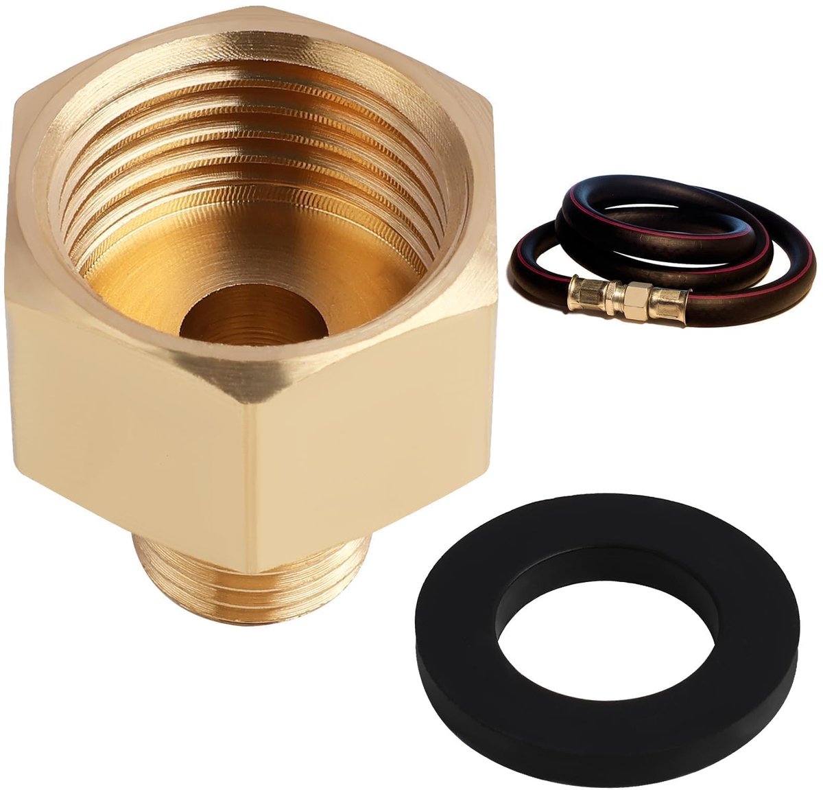 Dailygoods - Gasadapter G 1/2 inch naar G 1/4 inch voor Camping en Buitenactiviteiten