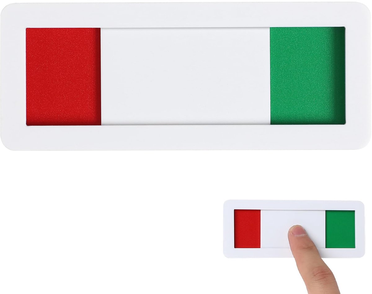 Dailygoods - Dia Deur Indicator Privacy Sign - Vacant Bezet Teken voor Kantoor en Toilet