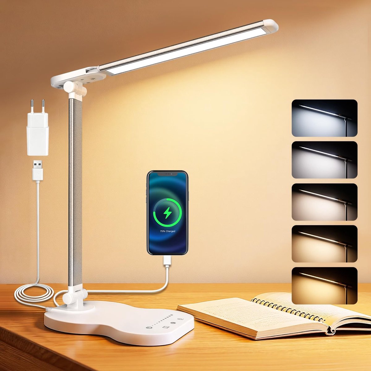 Dailygoods - Dimbare LED Bureau Lamp - Oogbescherming