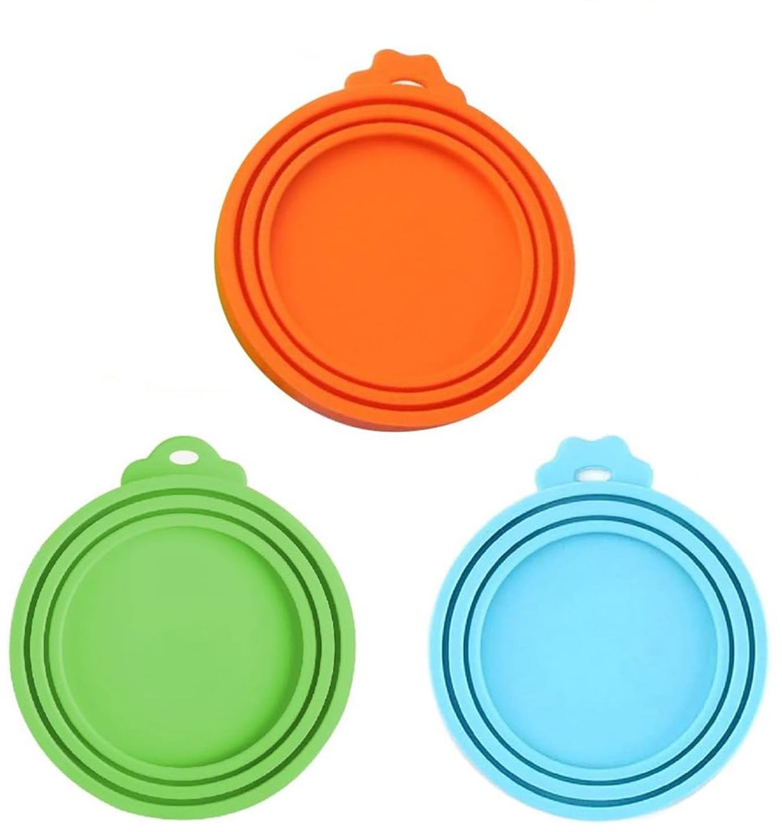 Dailygoods - 3 Stuks Silicone Deksels voor Dierenvoeding - BPA Vrij