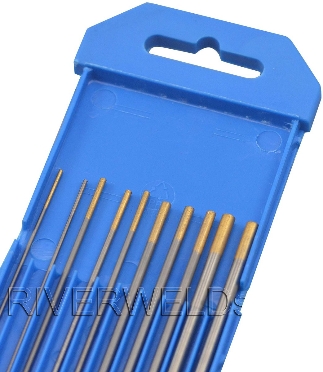 Dailygoods - RIVERWELD 1.5% Lanthanated WL15 Tungsten Elektrode - Assortiment van 10 Stuks
