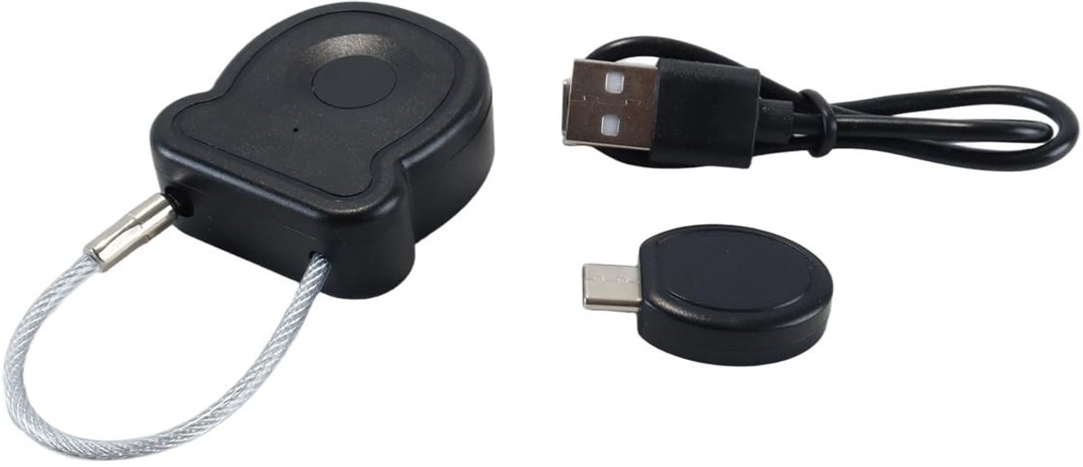 Dailygoods - Type-C Vingerafdruk Hangslot met USB Key