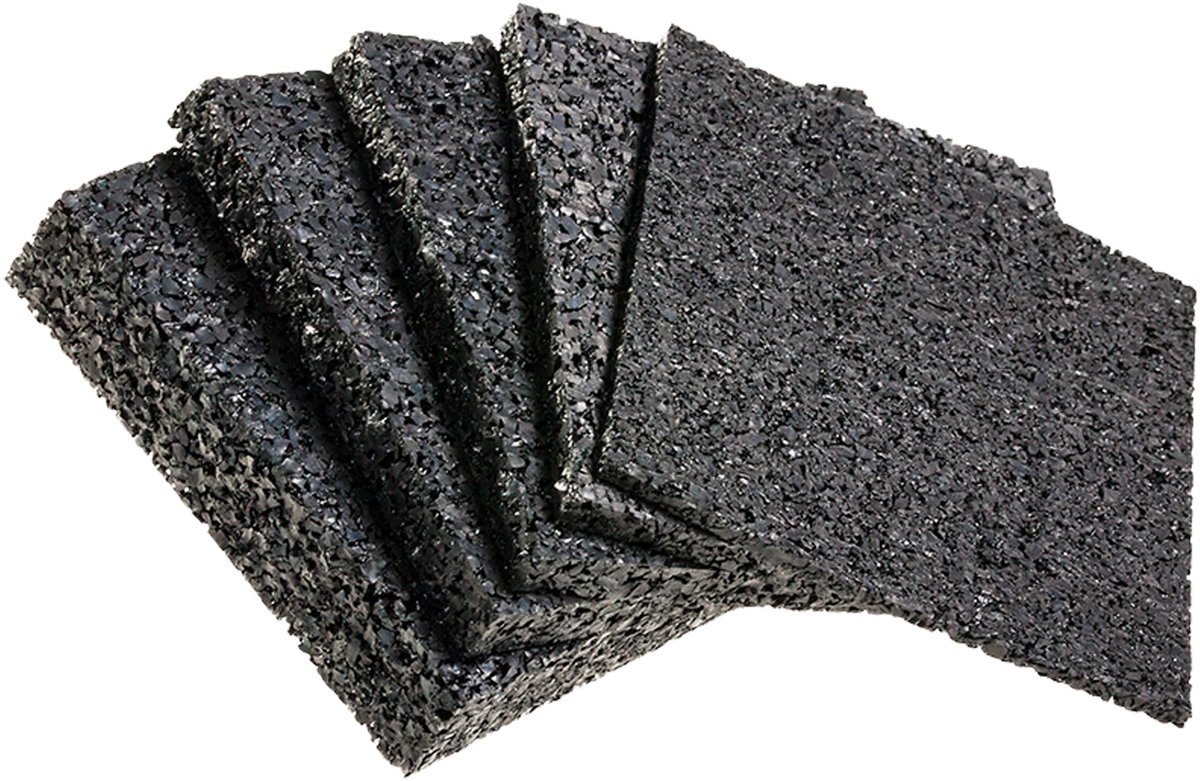 Dailygoods- Rubbergranulaat Terrasonderleggers - 100 Stuks - Antislip - Waterdicht - Weerbestendig - Hoogwaardig Rubber - Terraspads