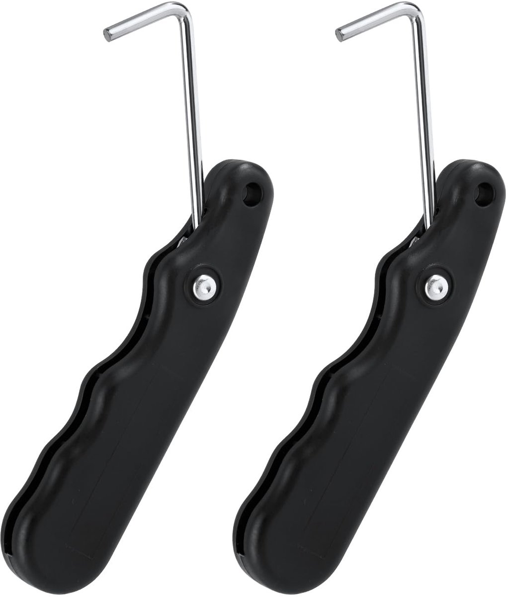 Dailygoods - 2 Stuks Hockey Skate Tensioner - Vouwbare Riem Tensioner voor Schaatsen (Zwart)