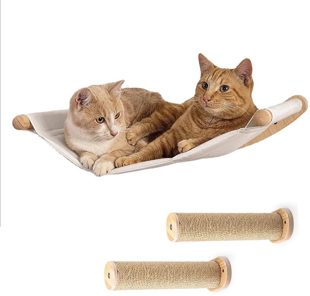 Dailygoods - Set van 3 Kattenrekken met Hangmat - Perfect voor Klimmen en Slapen