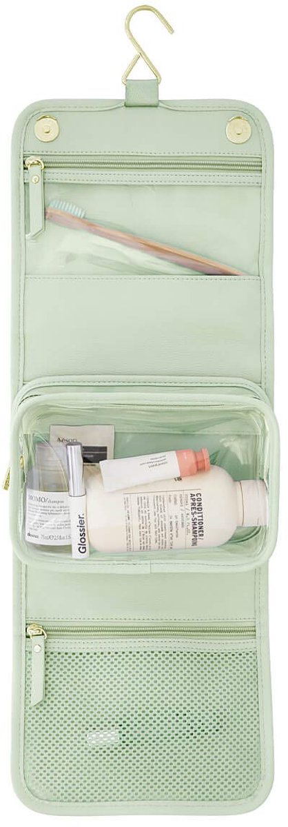 Dailygoods - Sage Green Kleine Hangende Waszak - Perfect voor Reizen