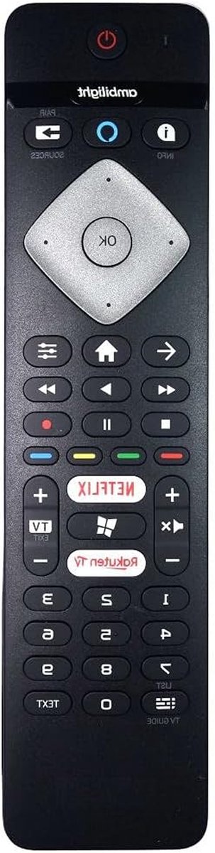Vervangende Afstandsbediening - TV Bediening - TV Gebruiksgemak - Directe Werking - 10 Meter Bereik - Zwart