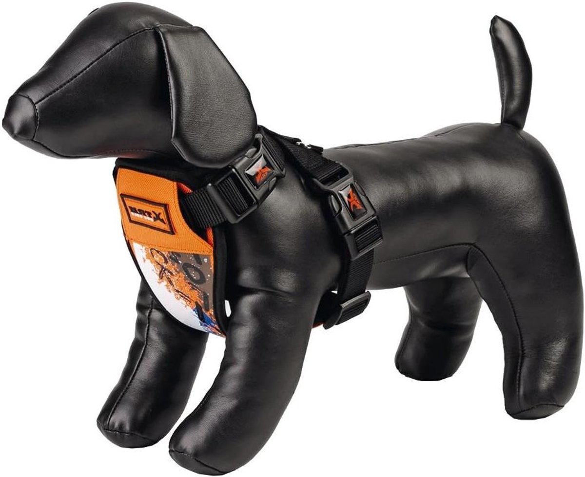 Hondentuigje Nylon - Honden Harnas - Veilig Wandelen - Reflecterende Naden - 42-78 cm - Oranje