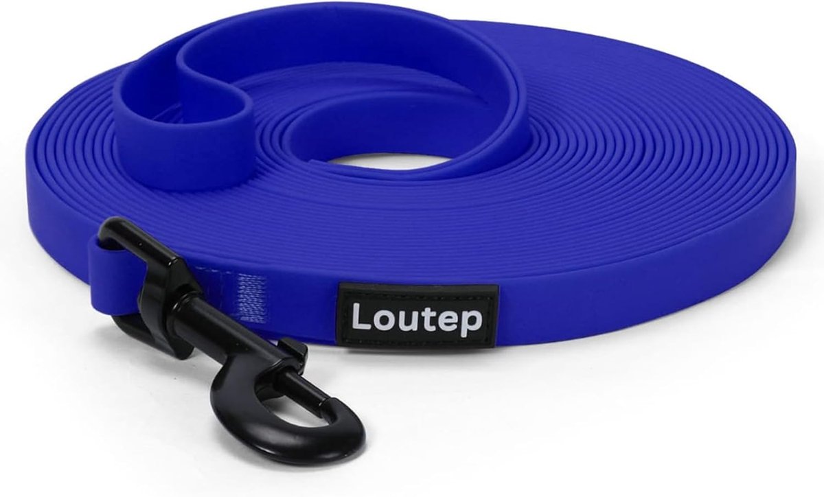 SnelShoppen - Waterdichte lange biothane hondenriem 3, 5, 10, 15, 20 meter - Rubber hondenlijn voor puppy’s, kleine, middelgrote en grote honden - Ide
