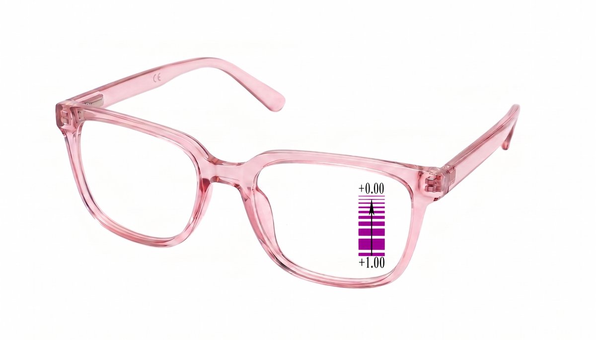 Leesbril-Vista-Bonita-Cubo progressief-Salinas Pink-+1.00