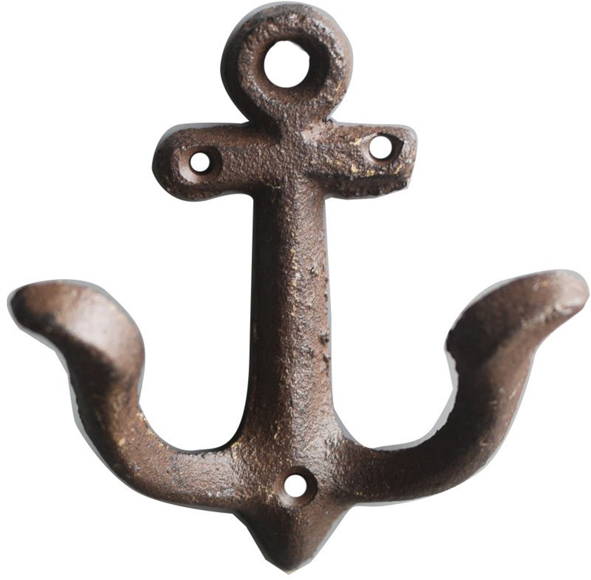 Dailygoods - Roestvrij Bruin Vintage Gegoten IJzeren Nautische Anker Muurhaken