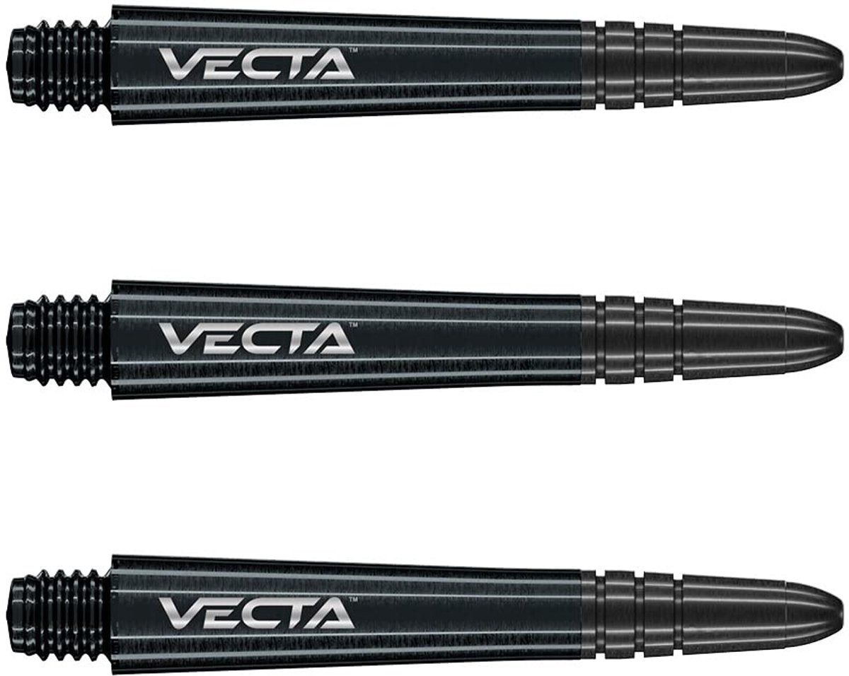 Dailygoods - Vecta Polycarbonaat Dartstelen - Professionele Darts Accessoires - Zwart