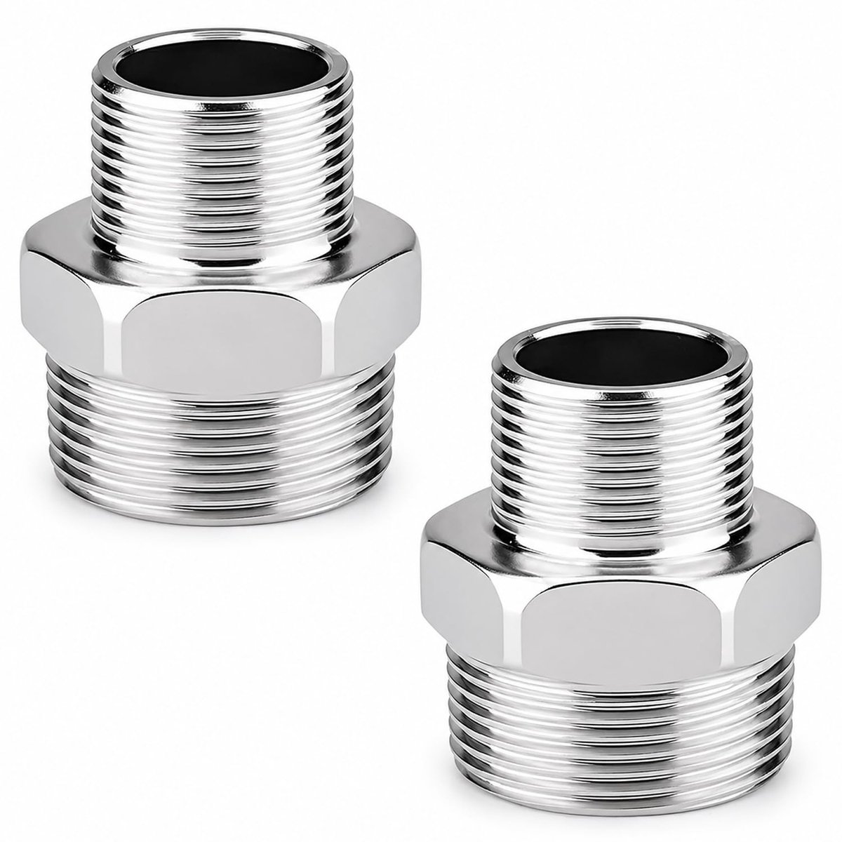 Dailygoods - Roestvrijstalen Dubbele Nippel 1 inch AG x 3/4 inch AG - Duurzame Verbindingsoplossing