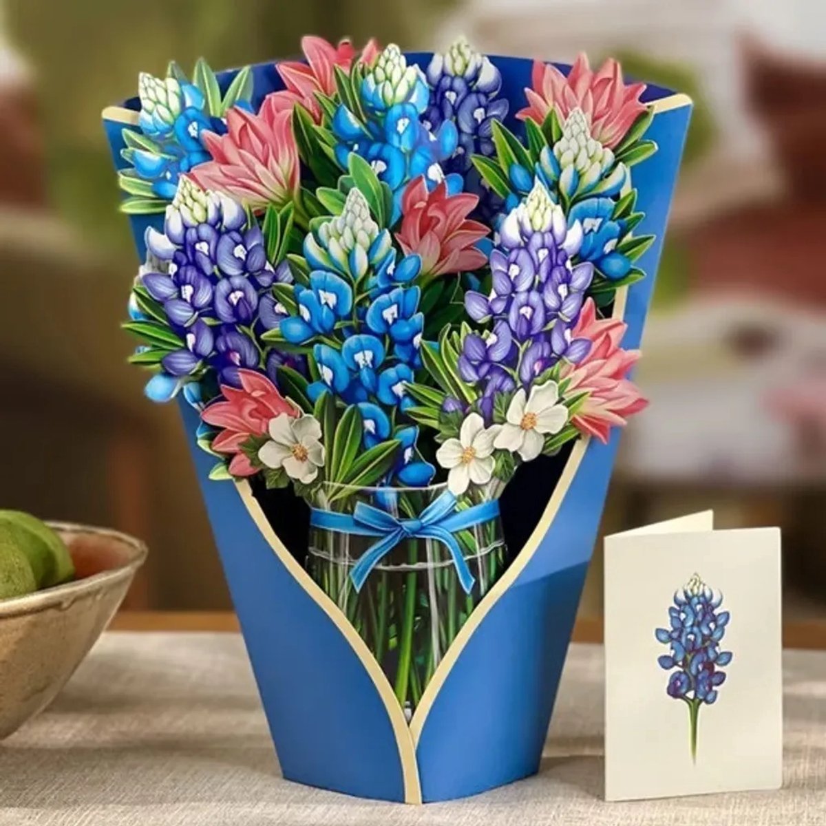 3D papieren boeketten met wenskaarten, tijdloze papieren bloemengeschenken, tijdloze papieren hyacinten