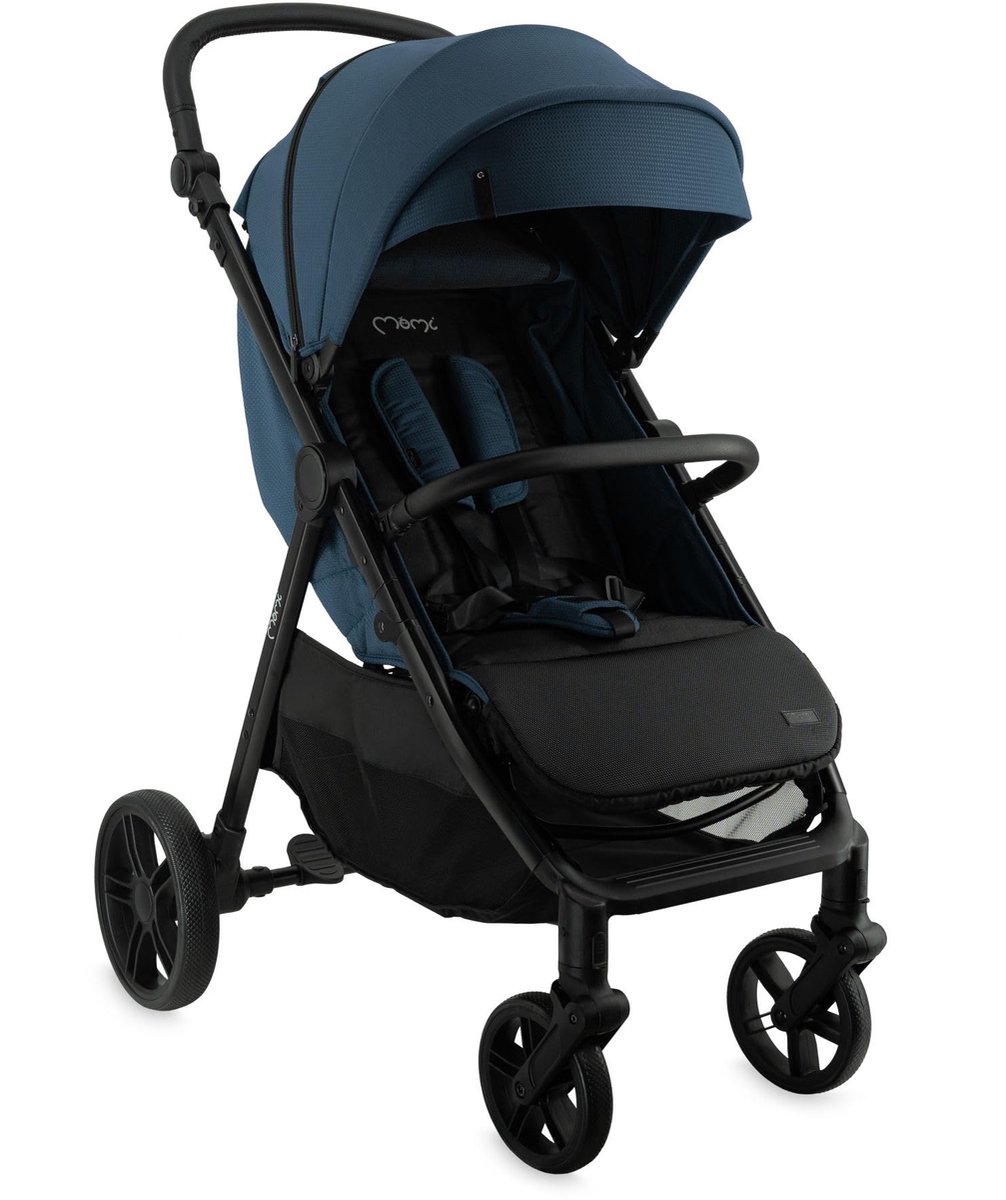 SnelShoppen - MoMi Clara Kinderbuggy, Kinderwagen voor Kinderen vanaf 6 Maanden, 22 kg, 5-punts Veiligheidsgordel, Voetzak, Bekerhouder, Boodschappenm