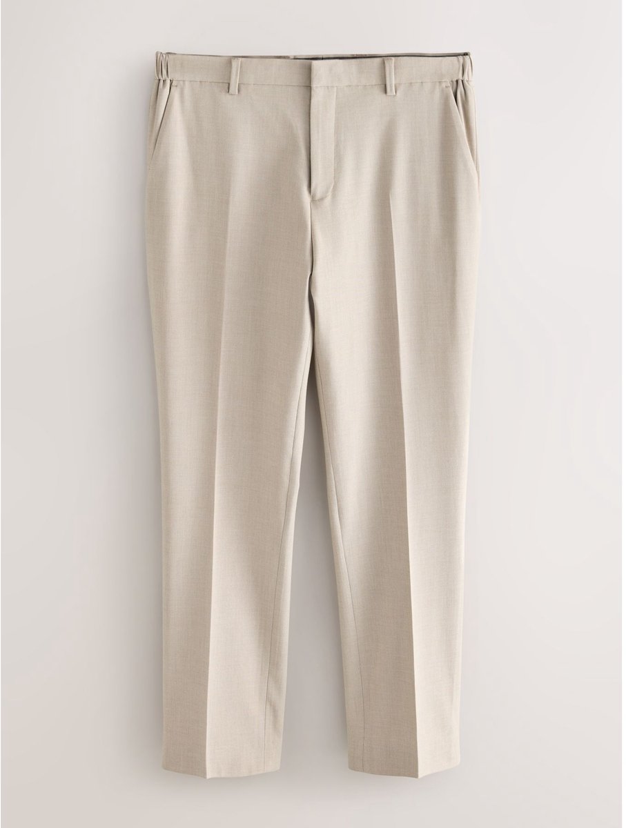 Next - Heren - Muscle-fit MotionFlex pantalon met stretch - Naturel