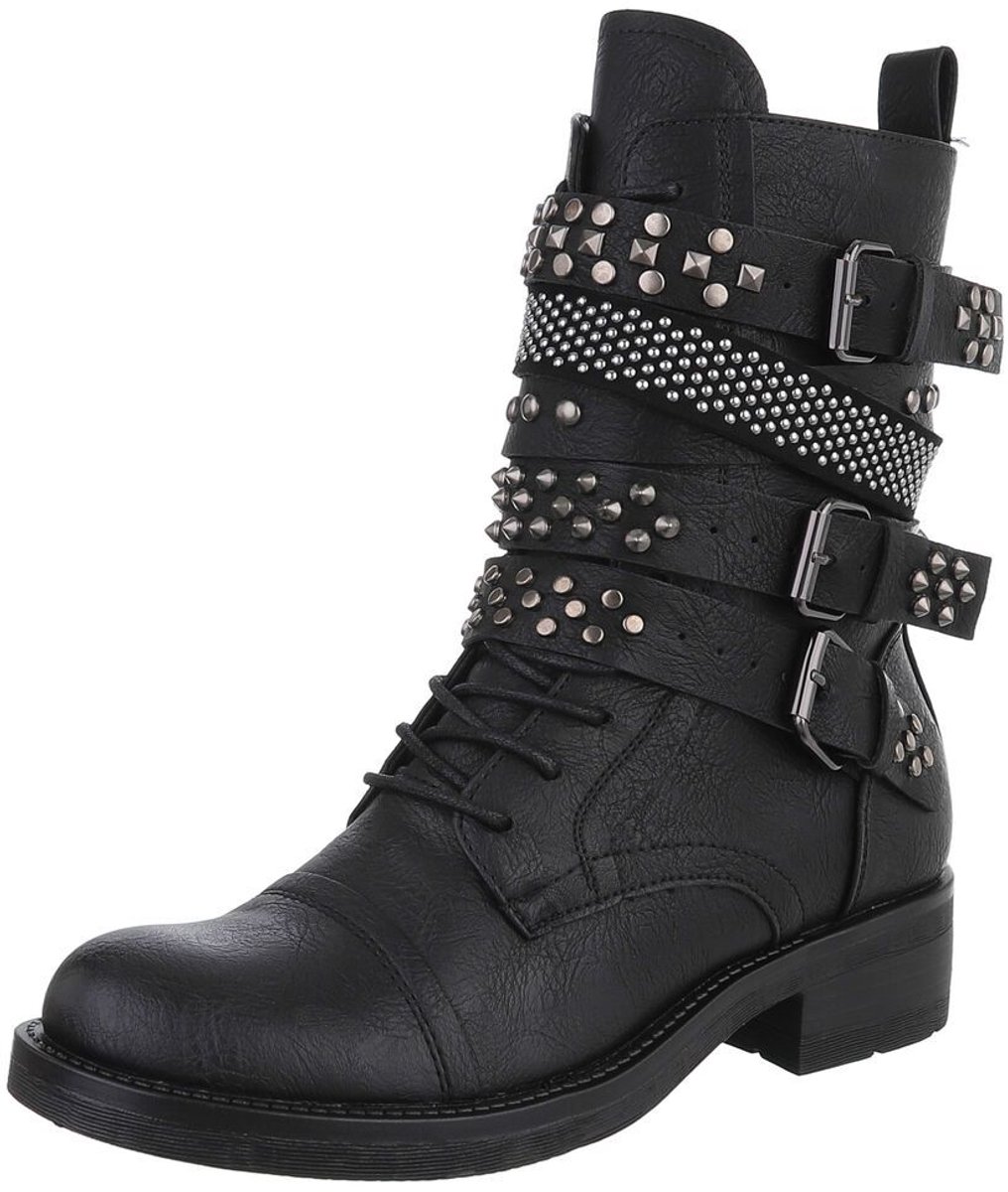 Enkellaars - Veters en gespen - Dames Mt:38